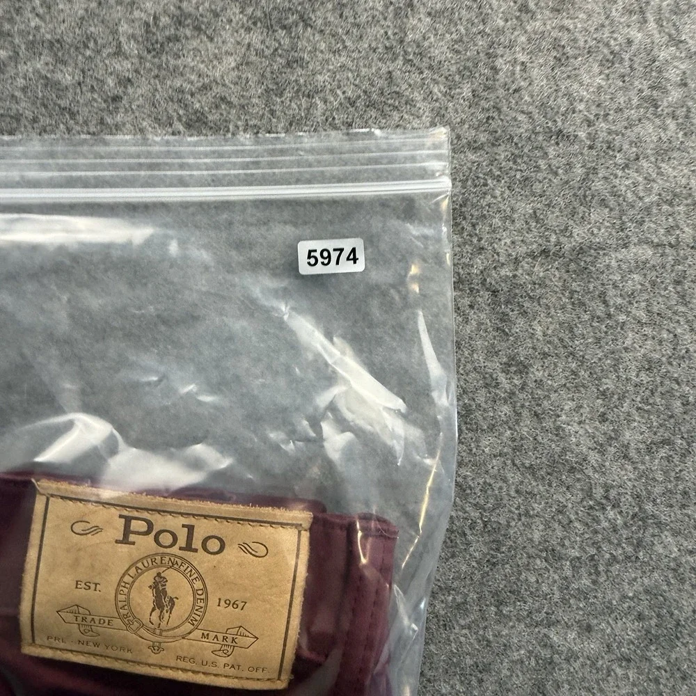 Polo Ralph Lauren Varick Slim Straight Pants Mens 38x32 Burgundy Red Chino
